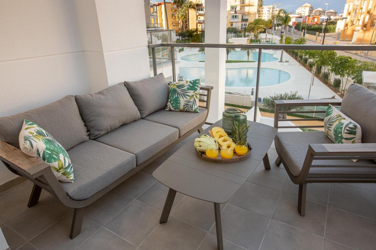 Sunny Denia Beachside Apartment with Pool Exterior photo