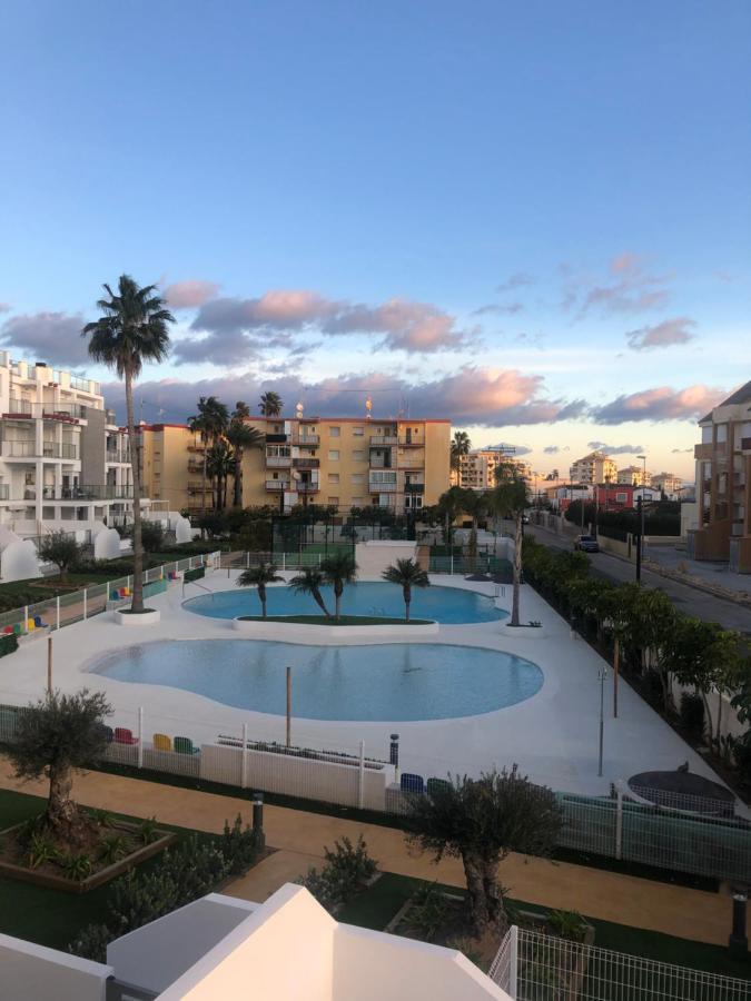Sunny Denia Beachside Apartment with Pool Exterior photo